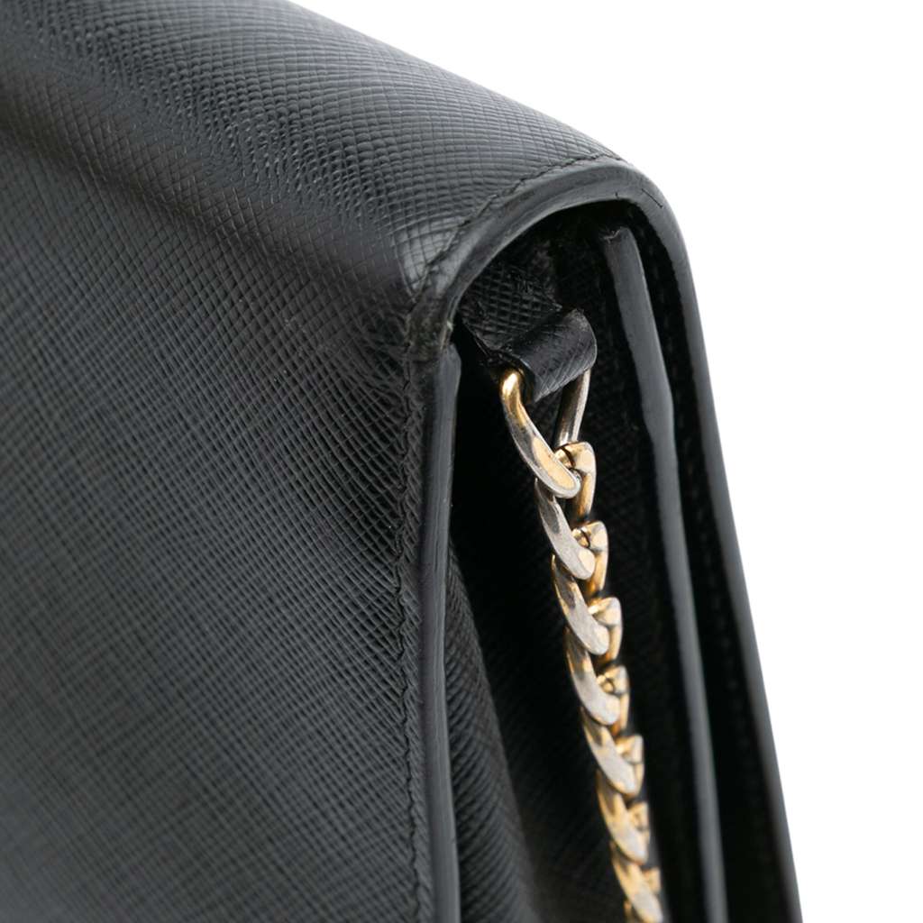Prada Saffiano Chain Crossbody - Image 12