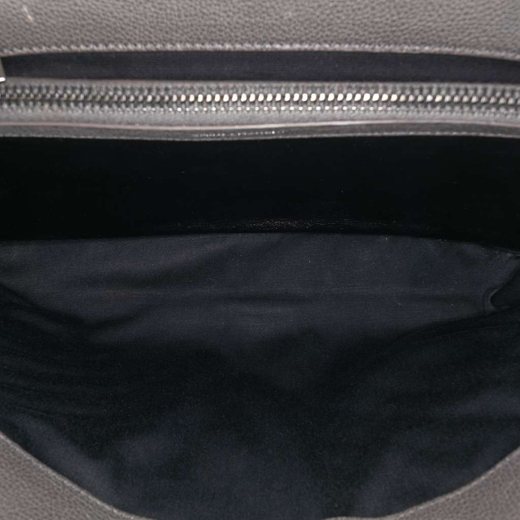 Saint Laurent Large Chevron Sheepskin Monogram College Bag - 4