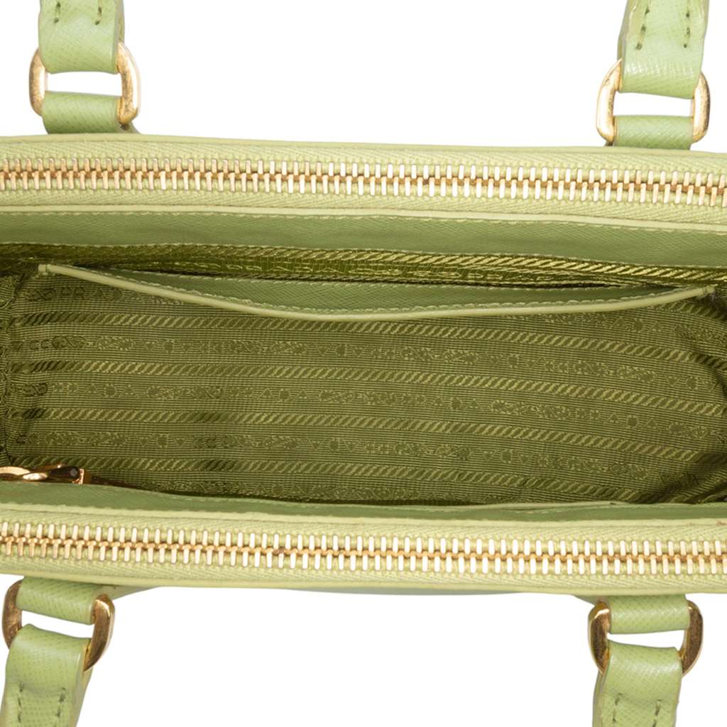 Prada Mini Saffiano Lux Galleria Double Zip Satchel - 4