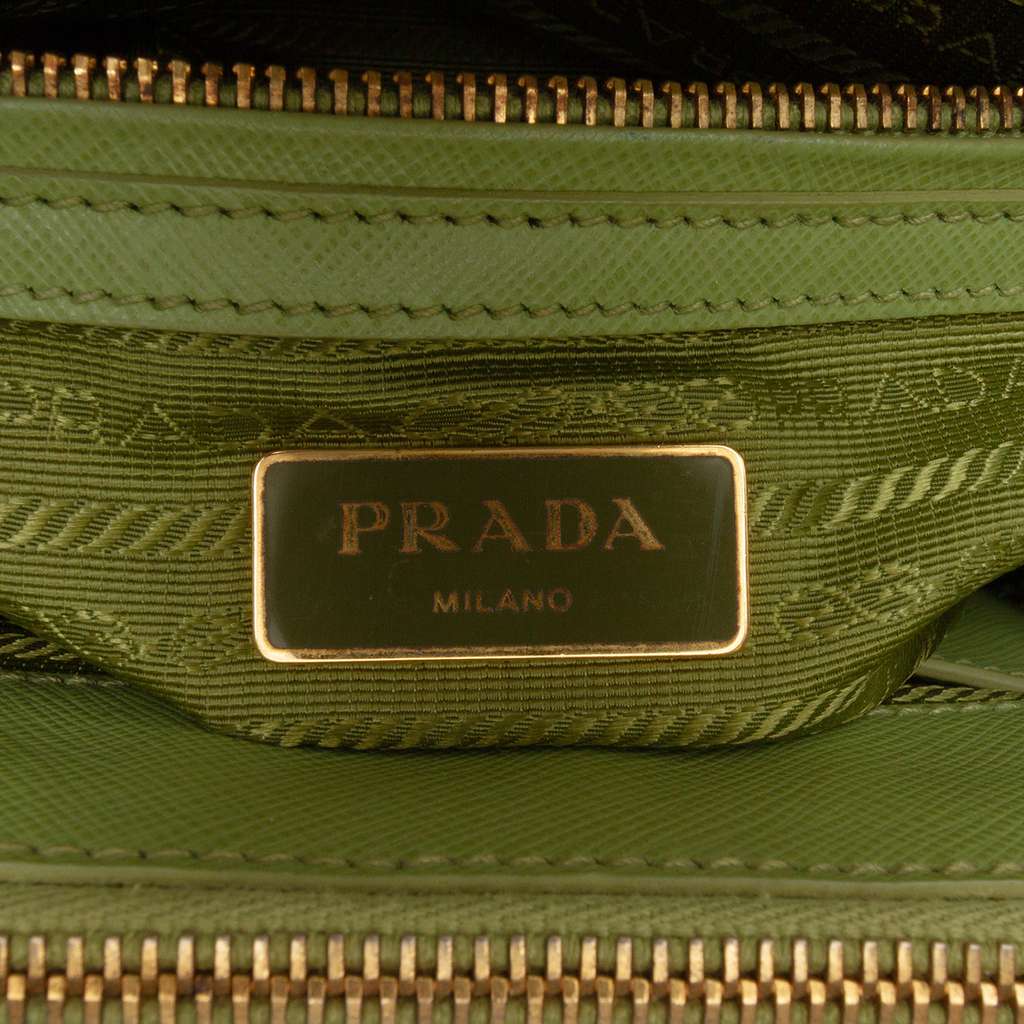 Prada Mini Saffiano Lux Galleria Double Zip Satchel - 5
