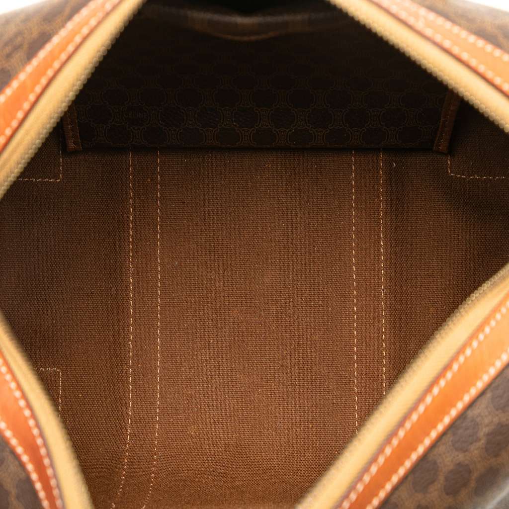 Celine Macadam Coated Canvas Boston Bag - 4