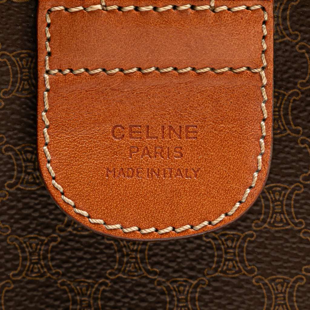 Celine Macadam Coated Canvas Boston Bag - Side view