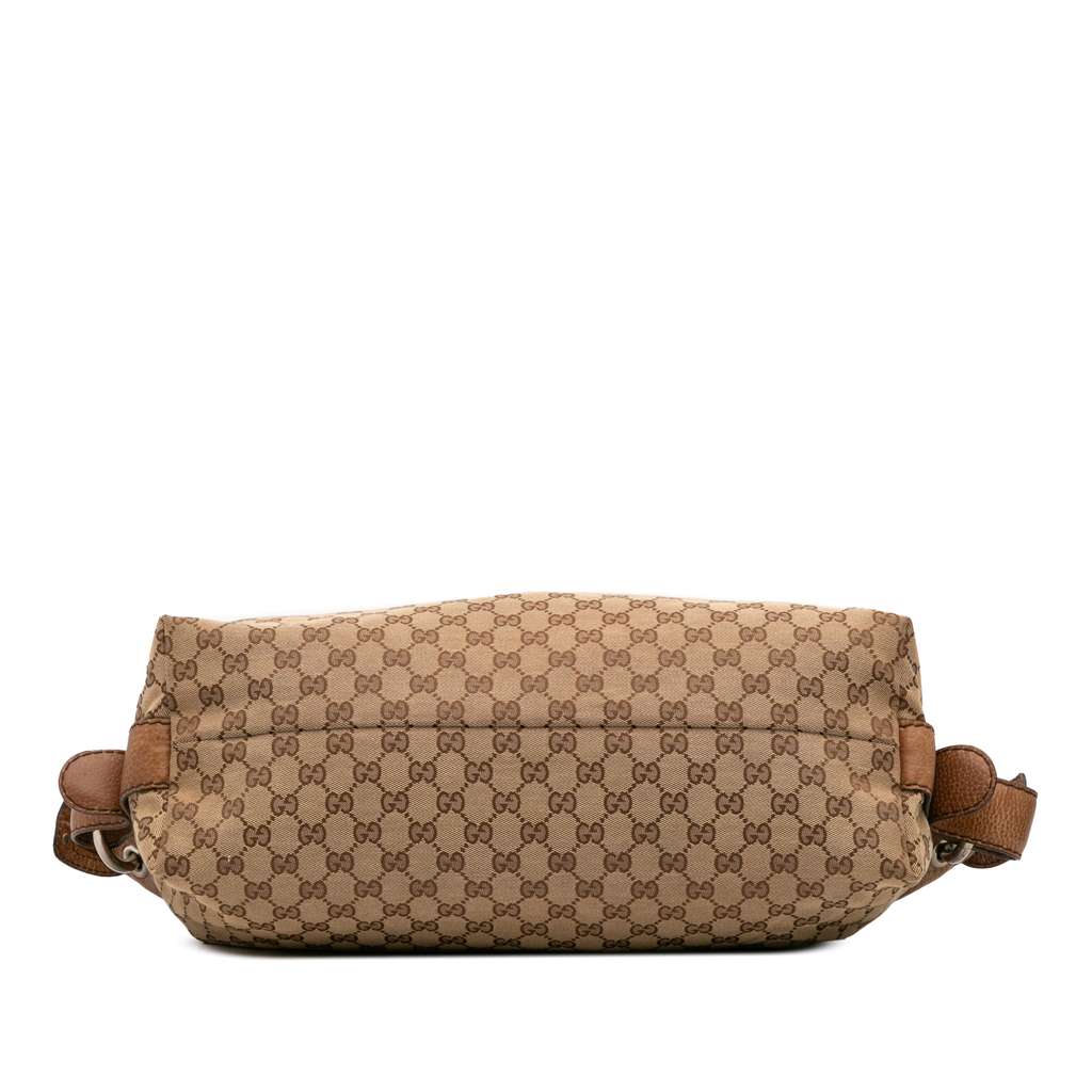 Gucci Medium GG Canvas Bamboo Bar Tote - 3