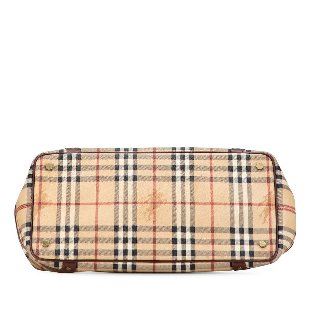 Burberry Haymarket Check Coated Canvas Tote - Image 6