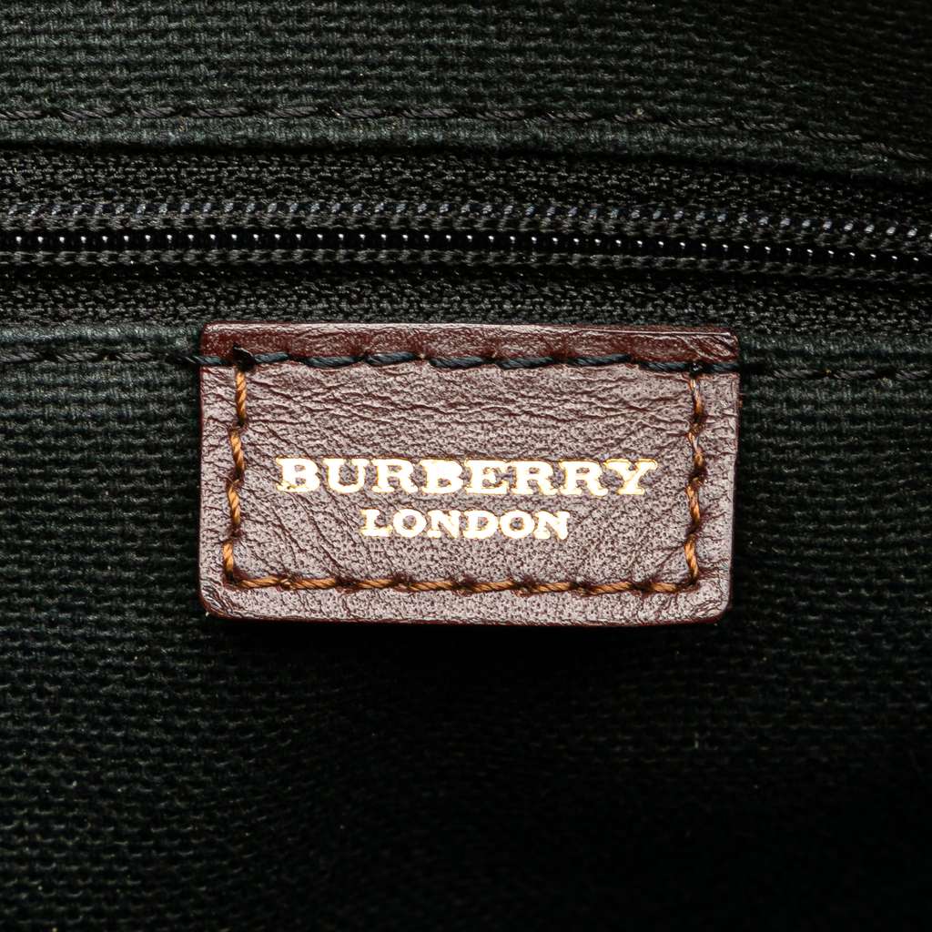 Burberry Haymarket Check Coated Canvas Tote - Side view