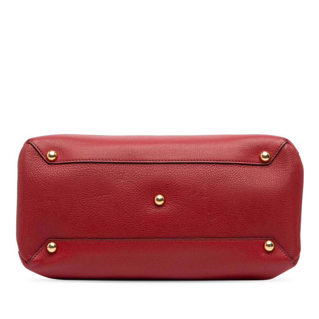 Burberry Medium Leather and House Check Banner Satchel - Image 6