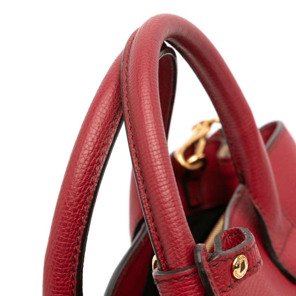 Burberry Medium Leather and House Check Banner Satchel - Image 11