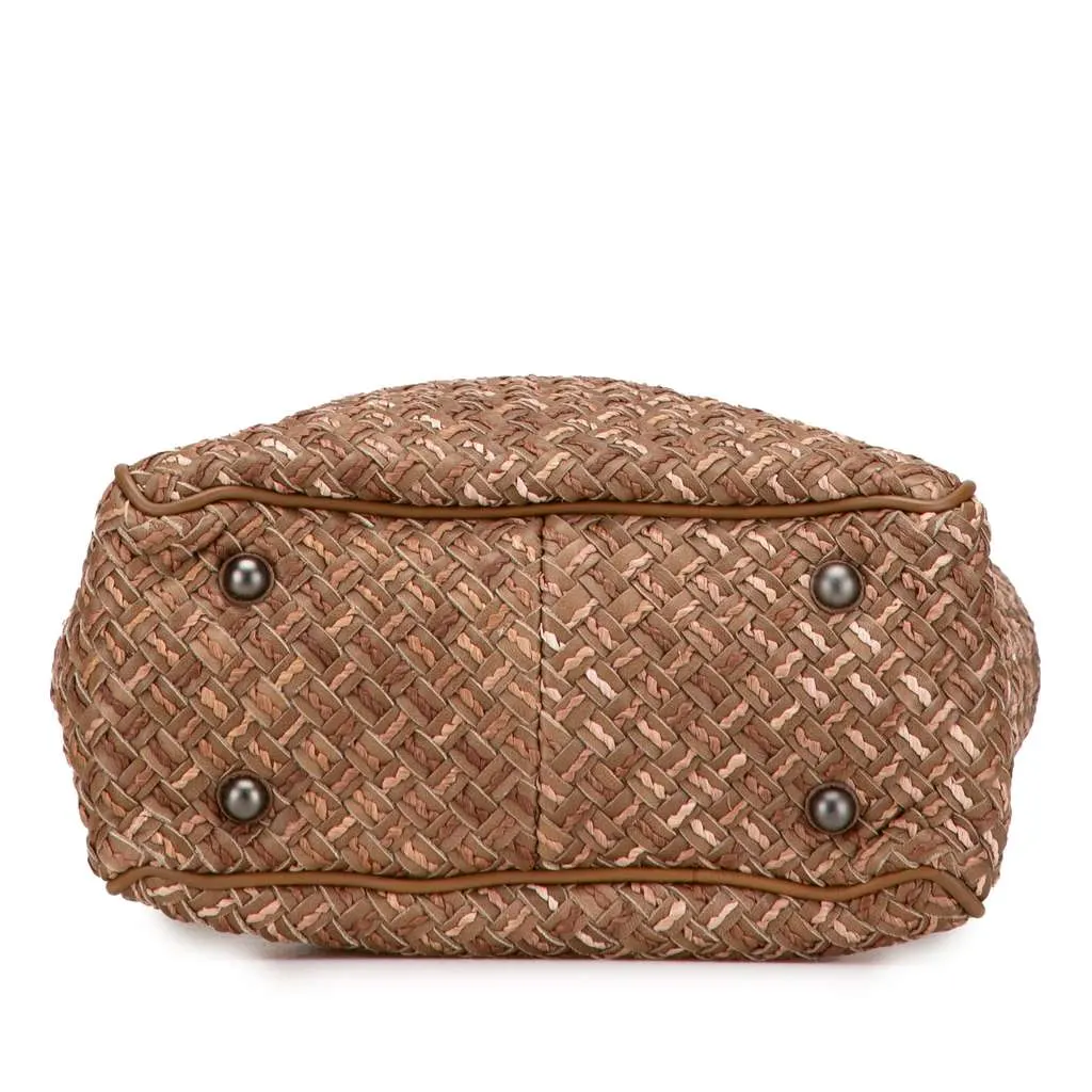 Bottega Veneta Calfskin Intrecciato Paglia Tote Brown Leather Very good - Inside View