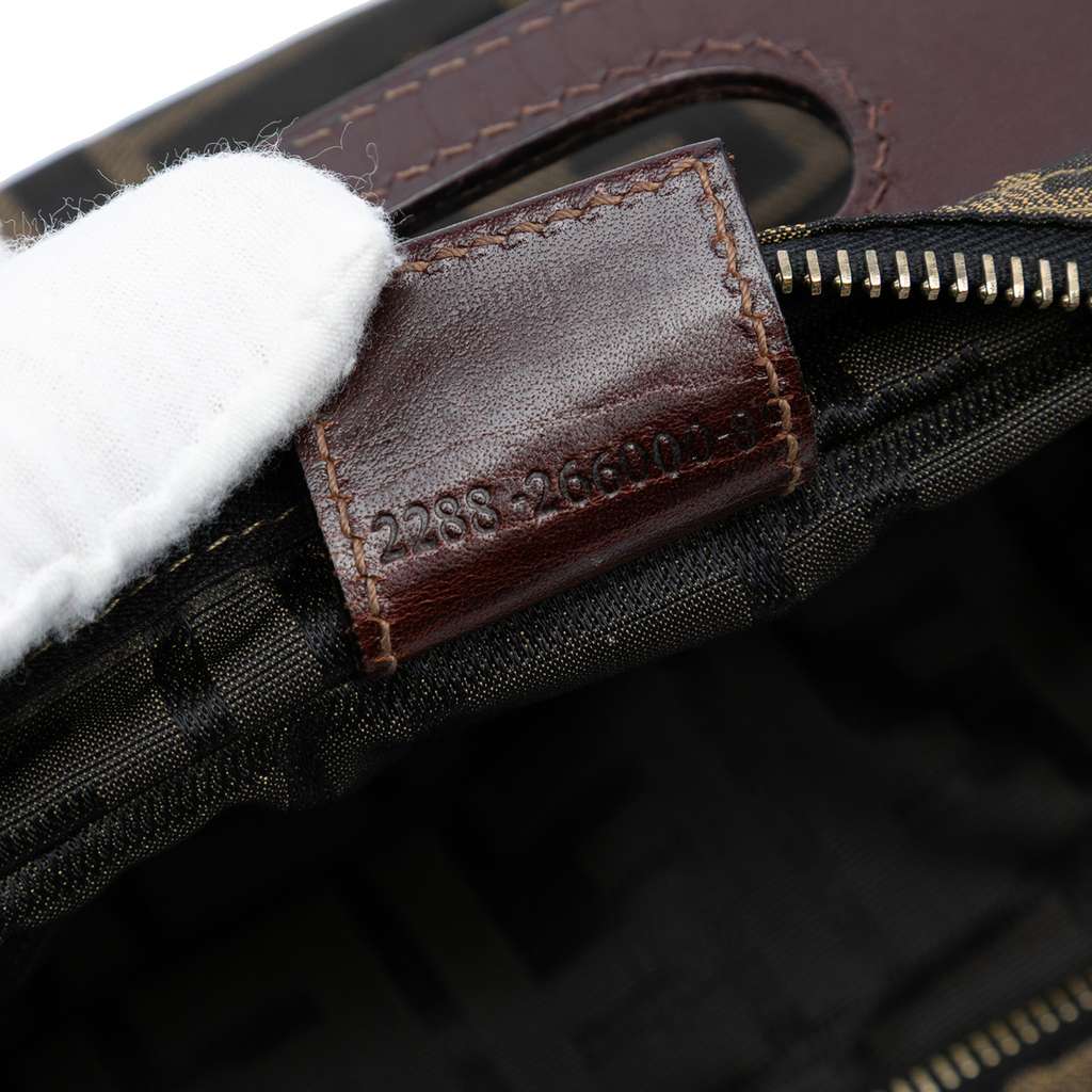 Fendi Mini Zucca Canvas Peekaboo Defender - Detail 2