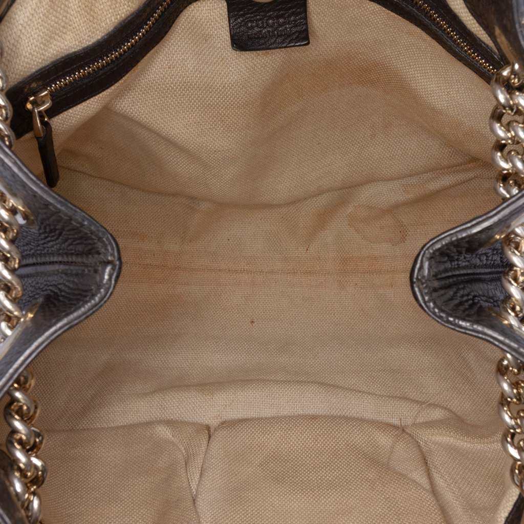 Gucci Medium Leather Soho Chain Tote - 4