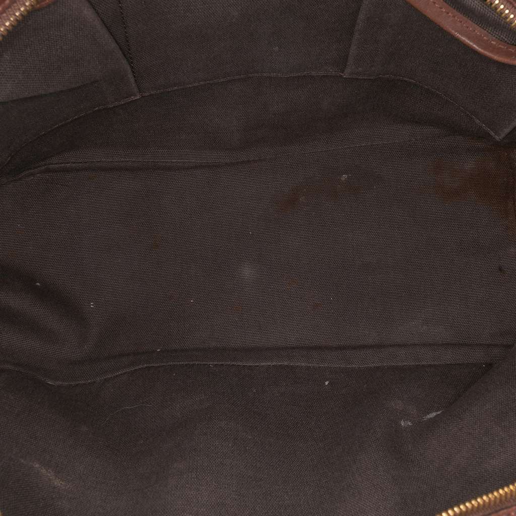 Burberry Smoked Check Coated Canvas Handbag - 4