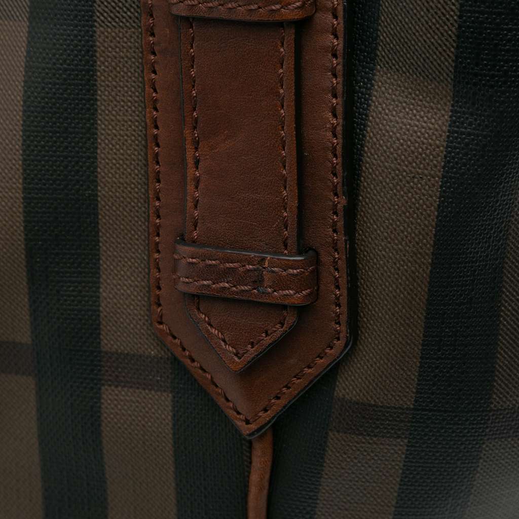 Burberry Smoked Check Coated Canvas Handbag - Image 12