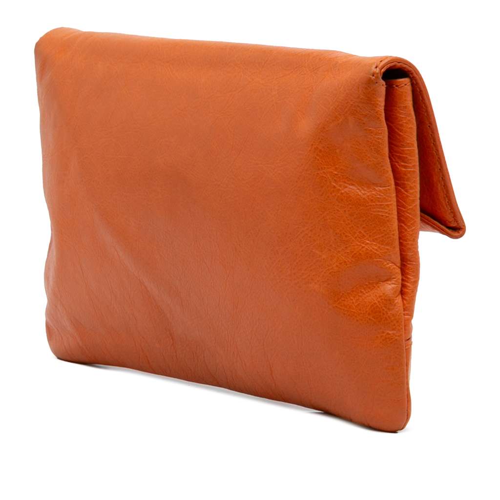 Balenciaga Lambskin Motocross Giant 12 Envelope Clutch - Back view