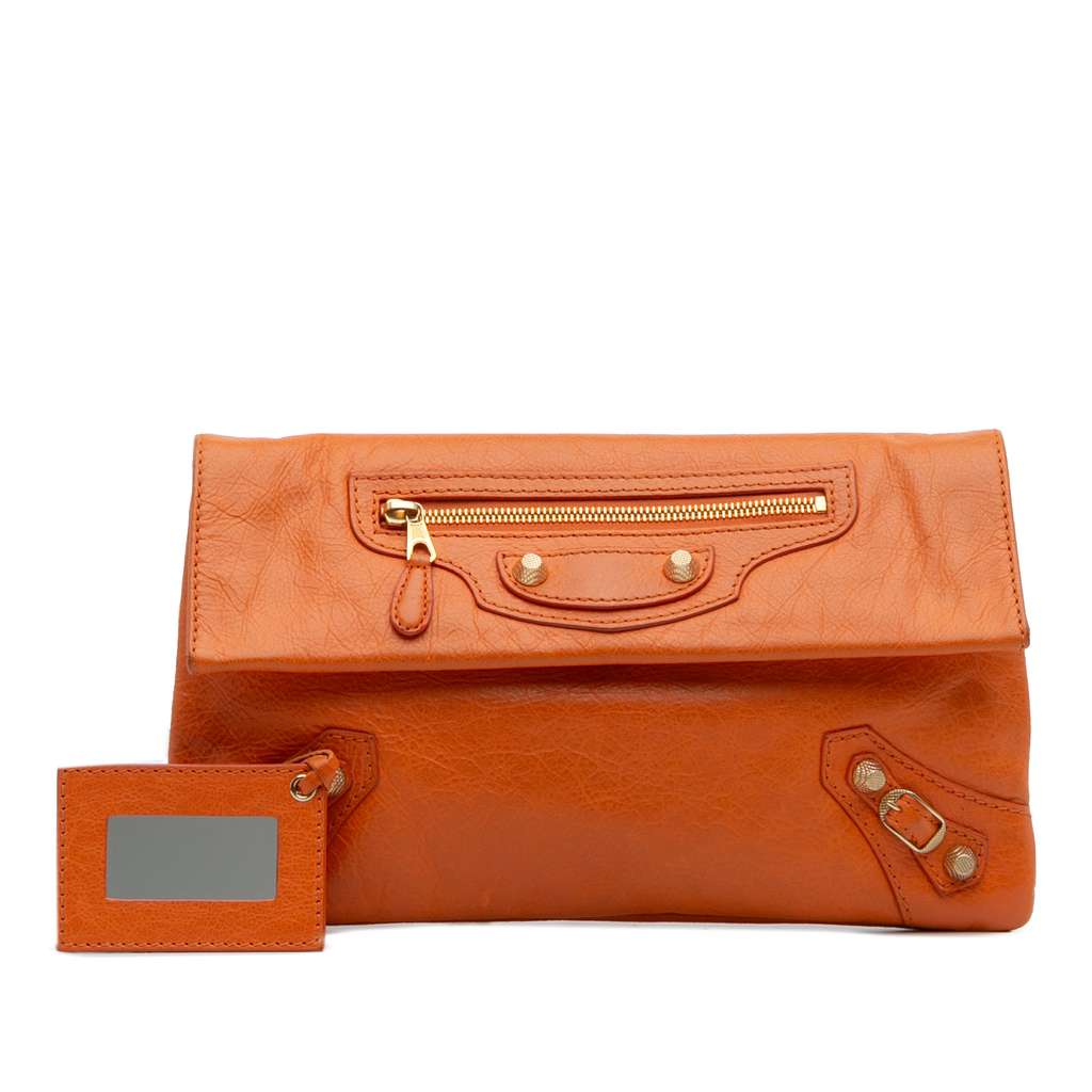 Balenciaga Lambskin Motocross Giant 12 Envelope Clutch - Image 14
