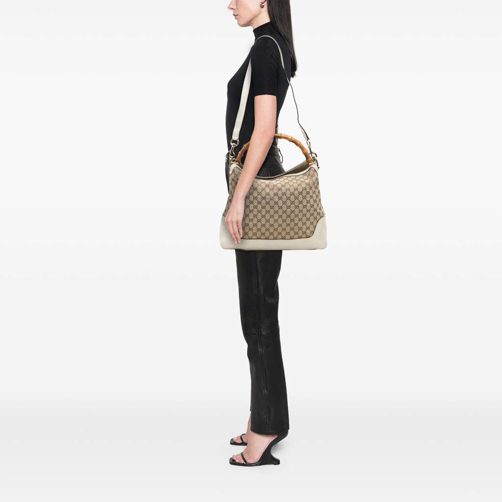Gucci GG Canvas Bamboo Diana Satchel - Image 13