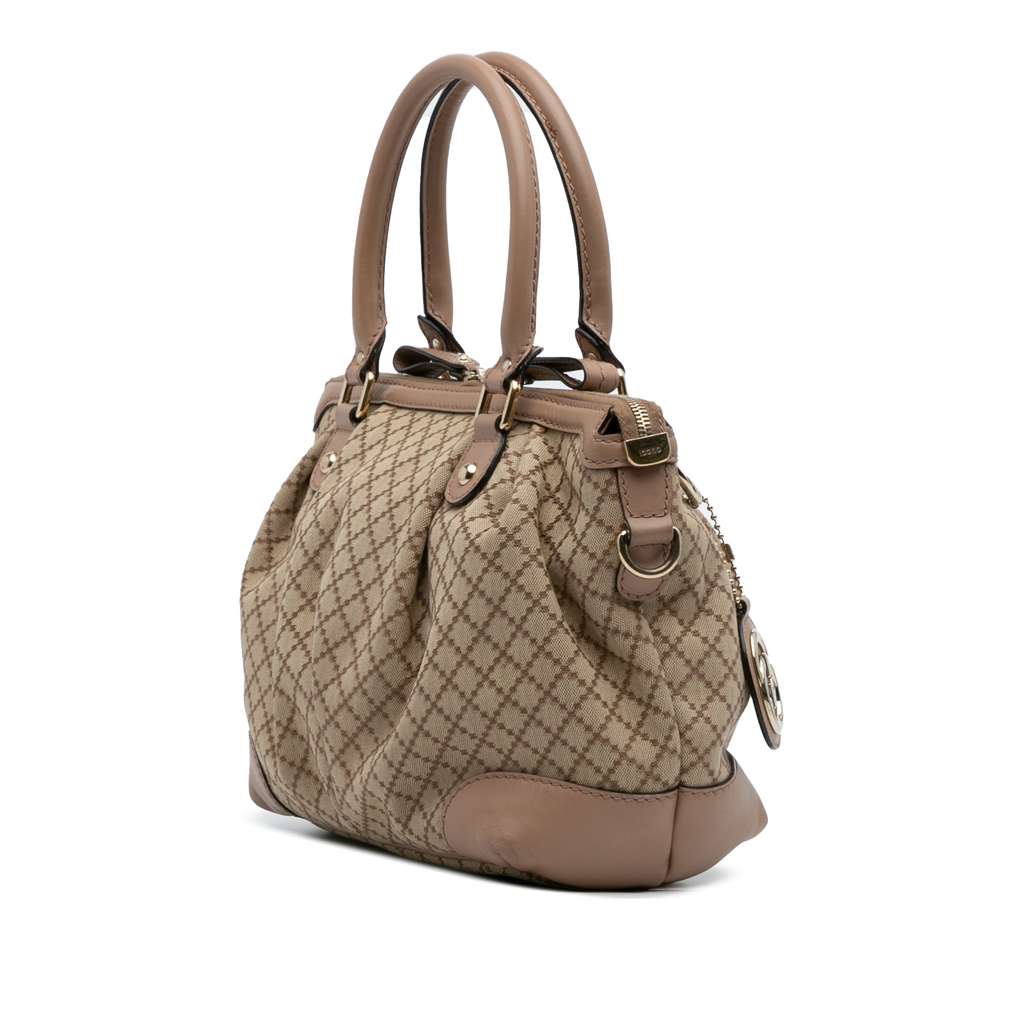 Gucci Diamante Canvas Sukey Satchel - 2