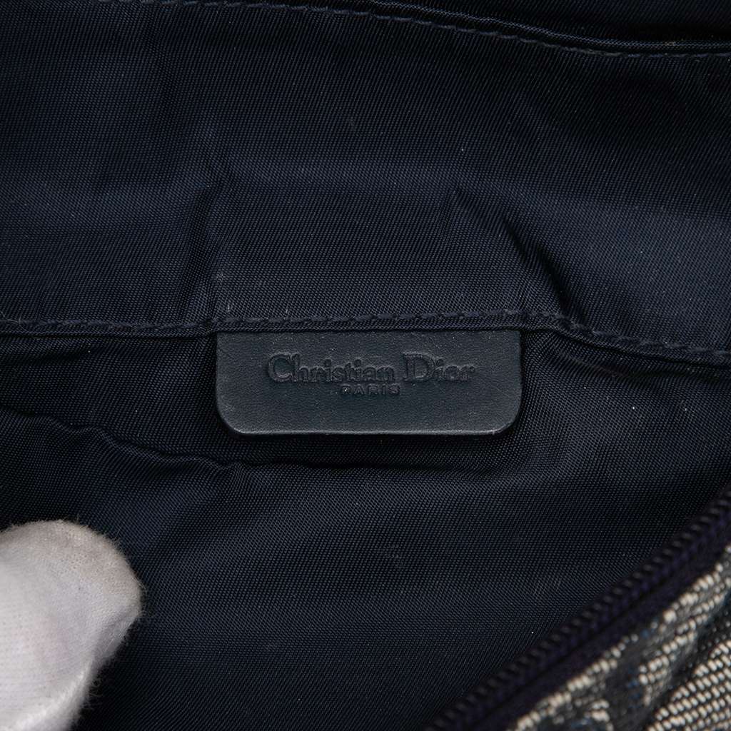 Dior Diorissimo Canvas Saddle Pouch - Side view