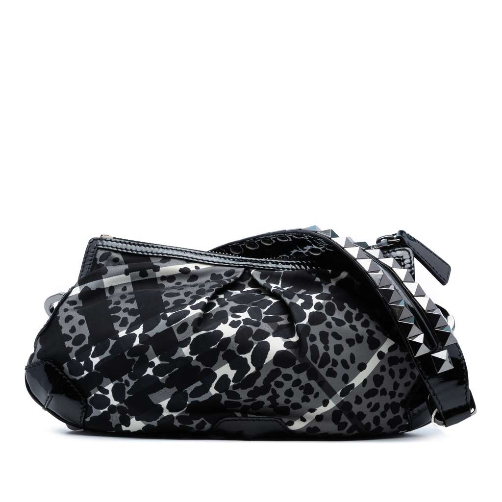 Burberry Floral Beat Check Nylon Foley Hobo