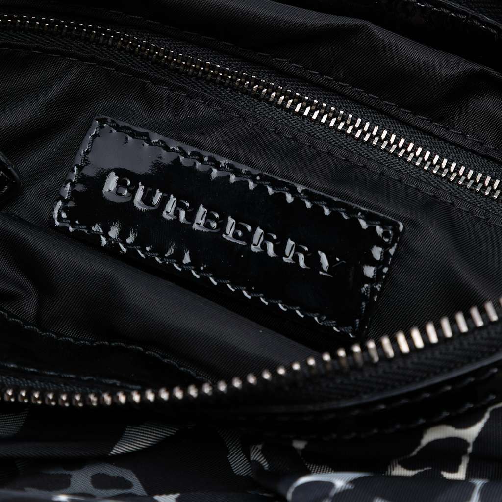 Burberry Floral Beat Check Nylon Foley Hobo - Side view