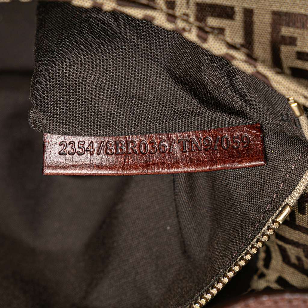 Fendi Zucchino Canvas Shoulder Bag - Detail 1