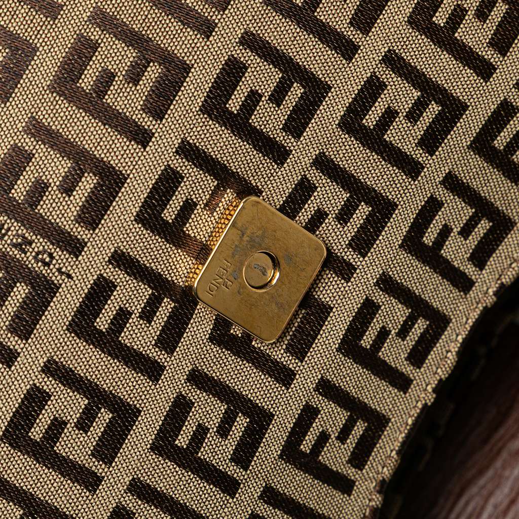 Fendi Zucchino Canvas Shoulder Bag - Detail 2
