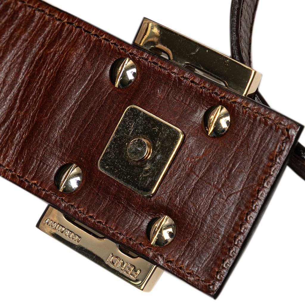 Fendi Zucchino Canvas Shoulder Bag - Image 11