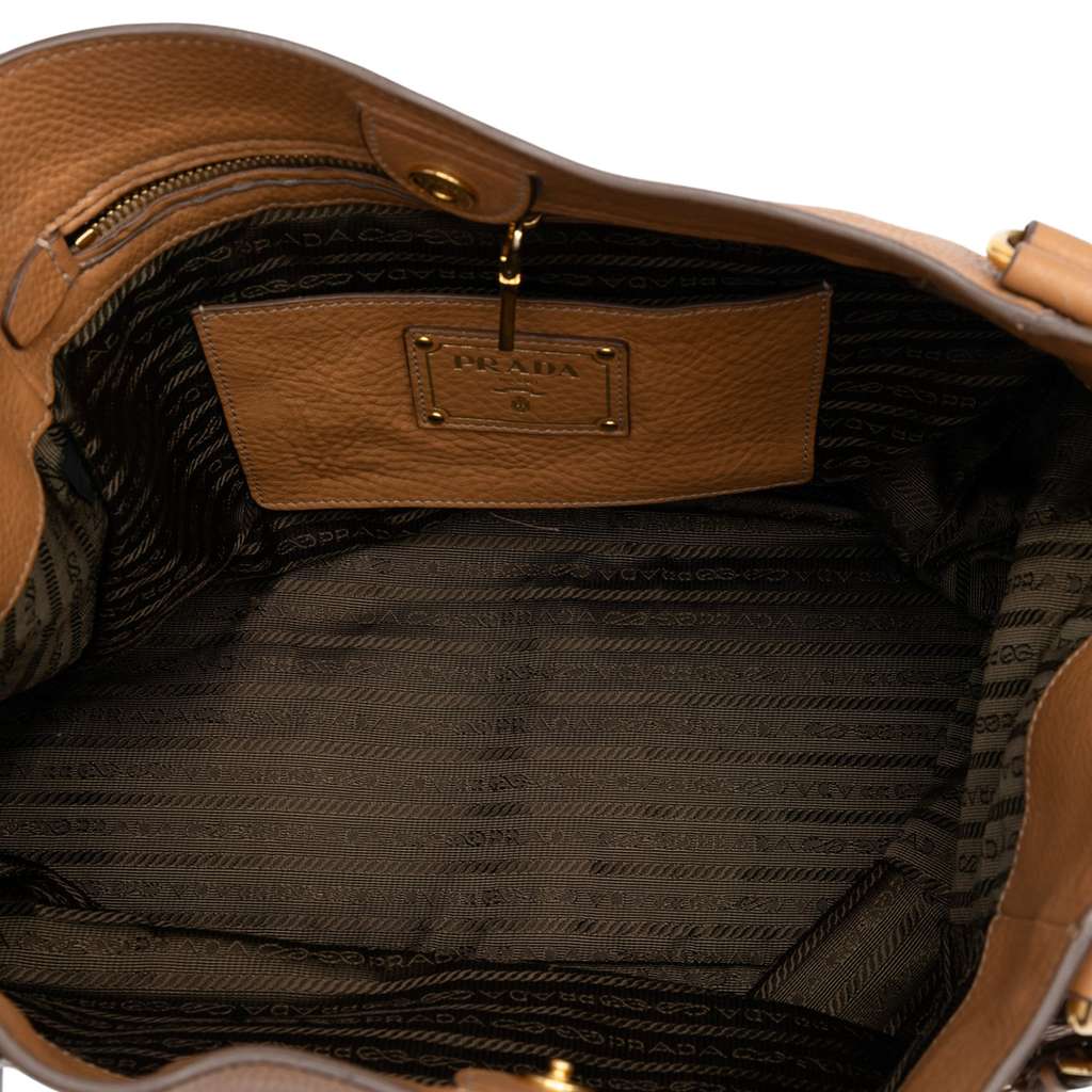 Prada Vitello Daino Double Pocket Tote - 4