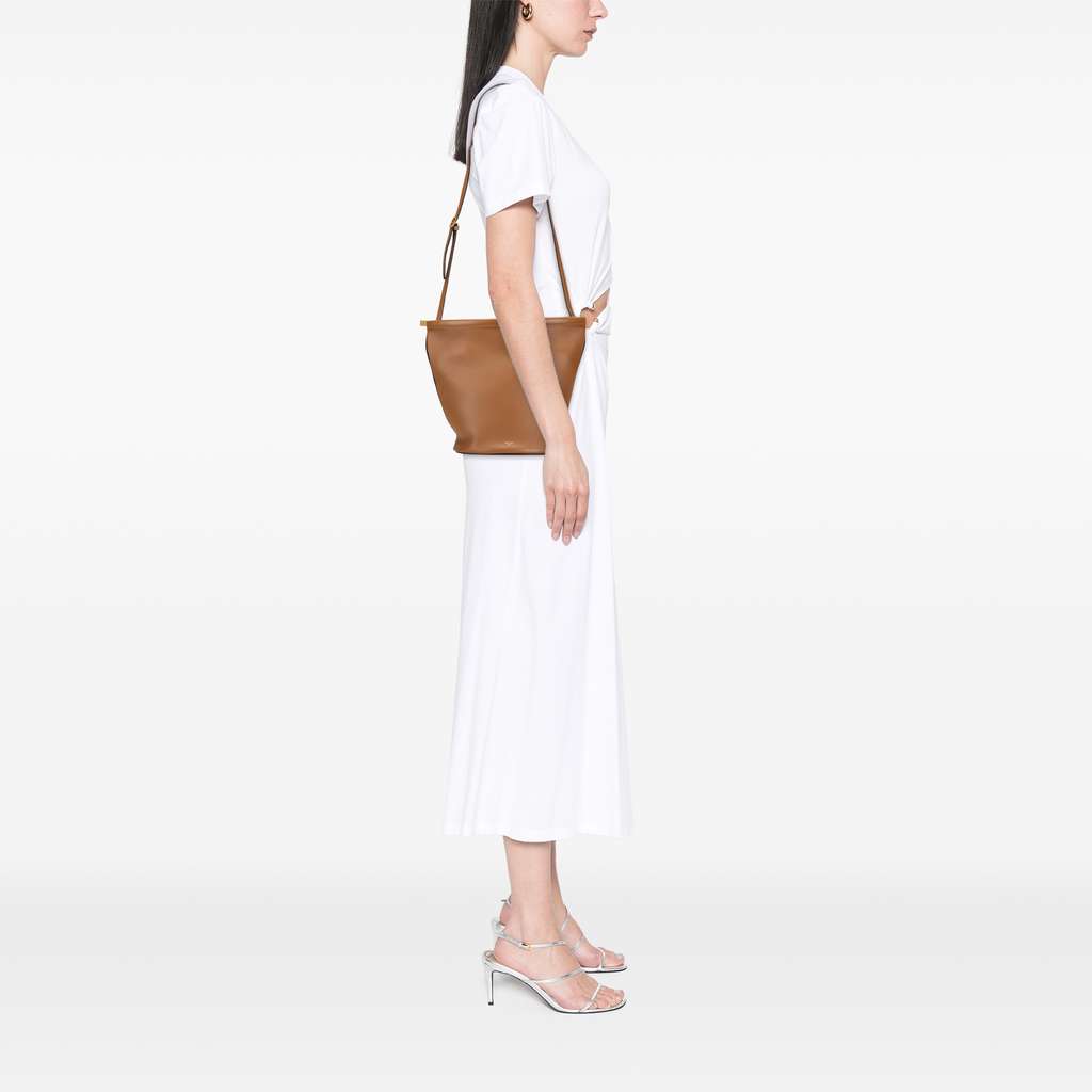 Celine Smooth Calfskin Clasp Bucket Bag - Image 11