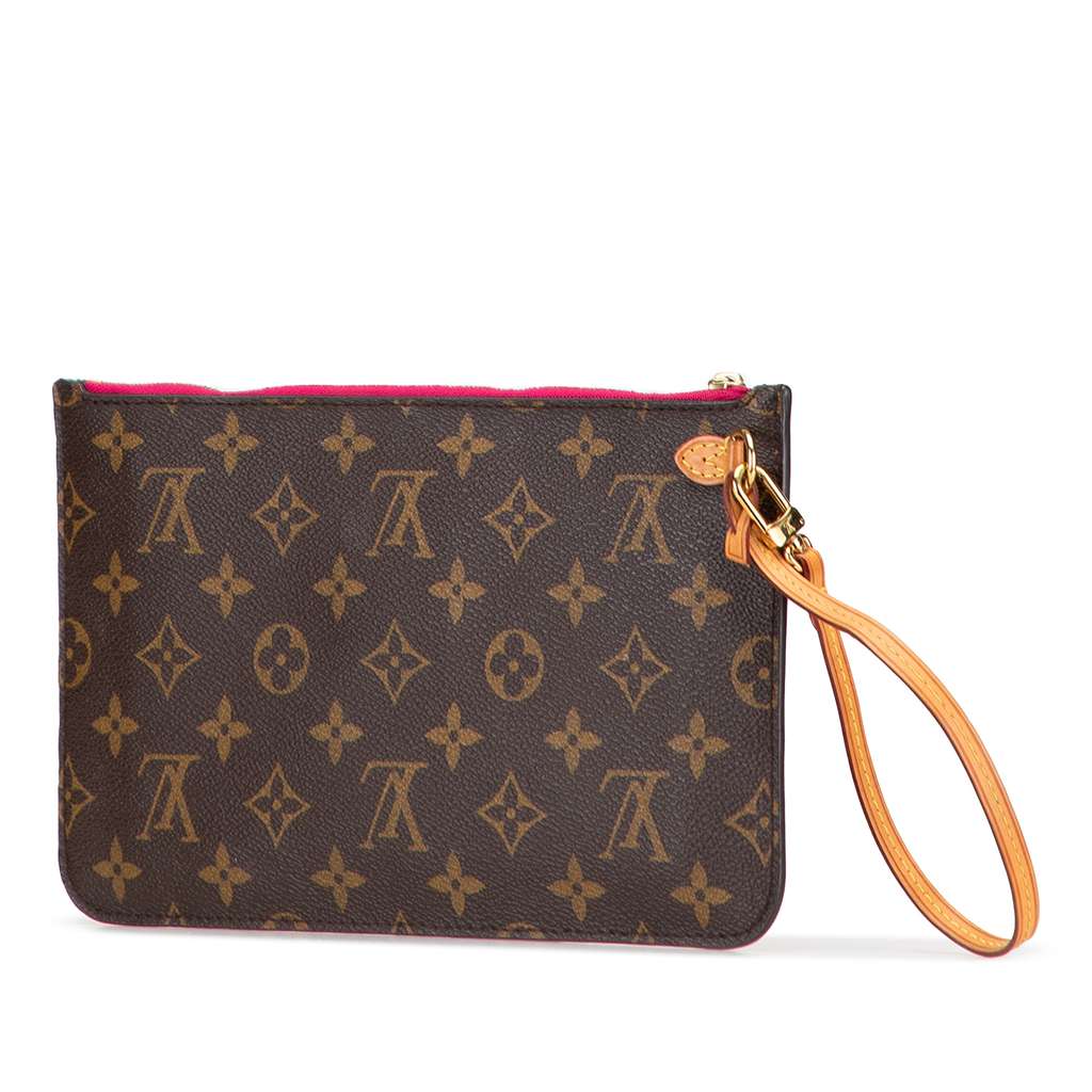 Louis Vuitton Monogram Neverfull Pouch - Back view
