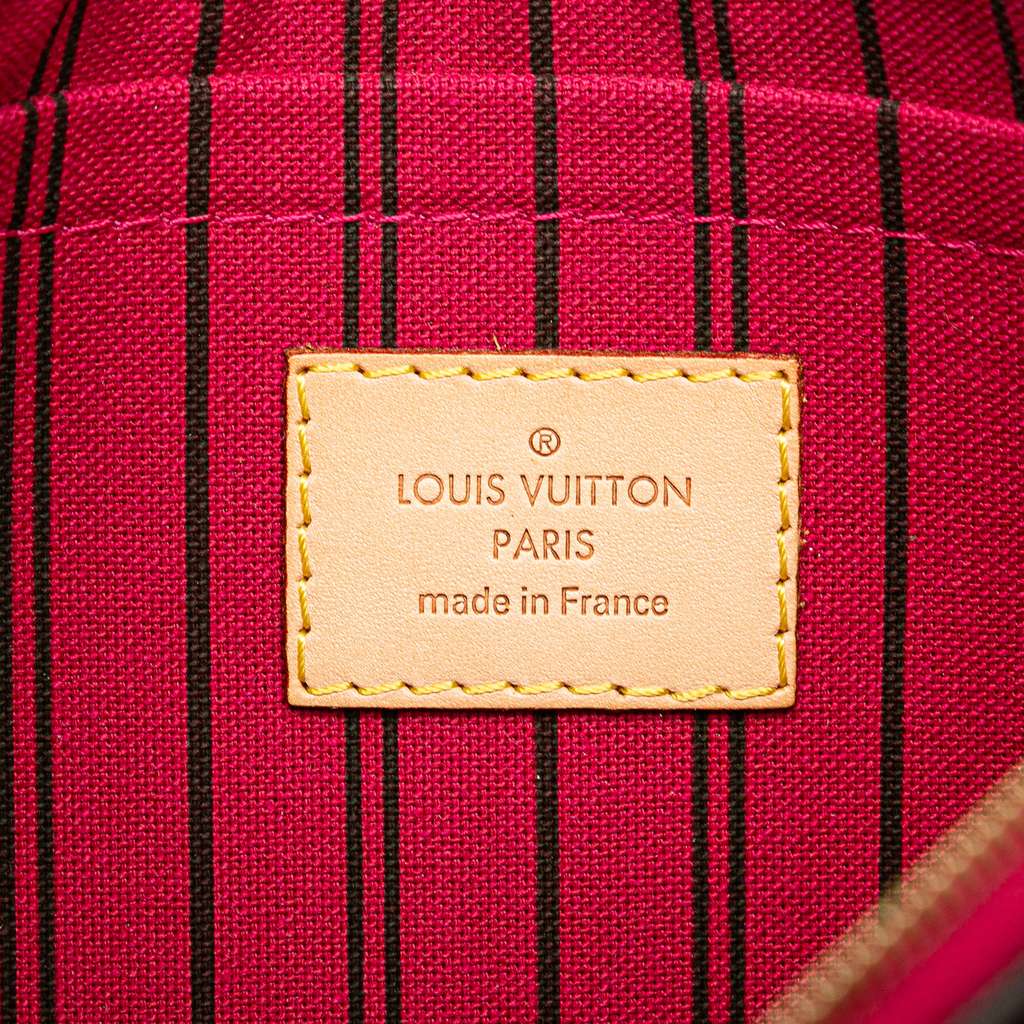 Louis Vuitton Monogram Neverfull Pouch - Side view
