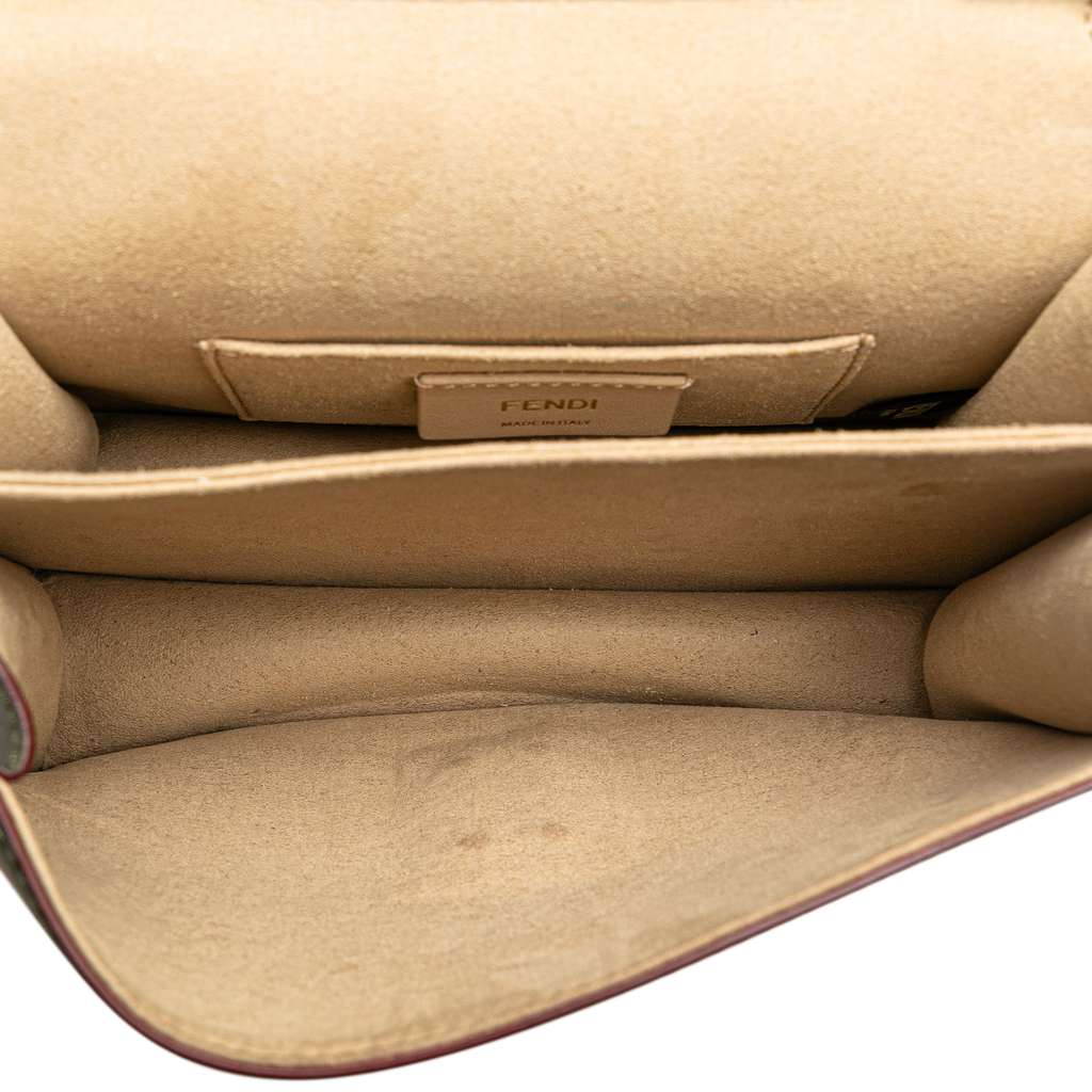 Fendi Small Scalloped Leather Kan I Crossbody - 4