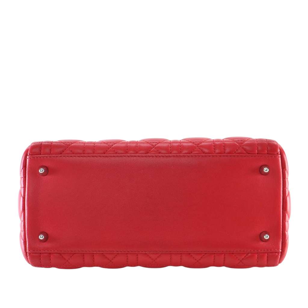 Dior Medium Lambskin Cannage Lady Dior - 4