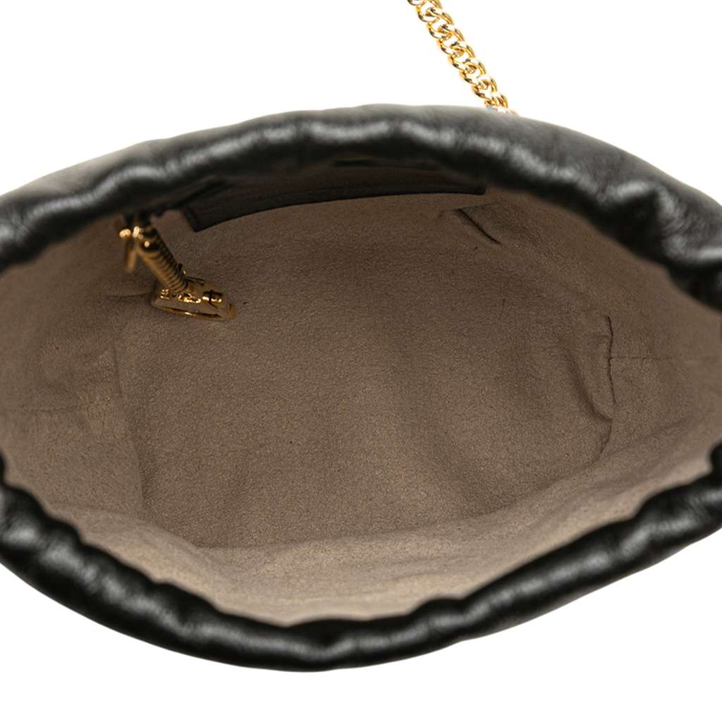 Gucci Mini Calfskin Diagonal Striped Zumi Bucket Bag - 4