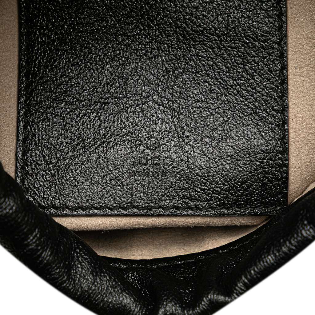 Gucci Mini Calfskin Diagonal Striped Zumi Bucket Bag - Side view