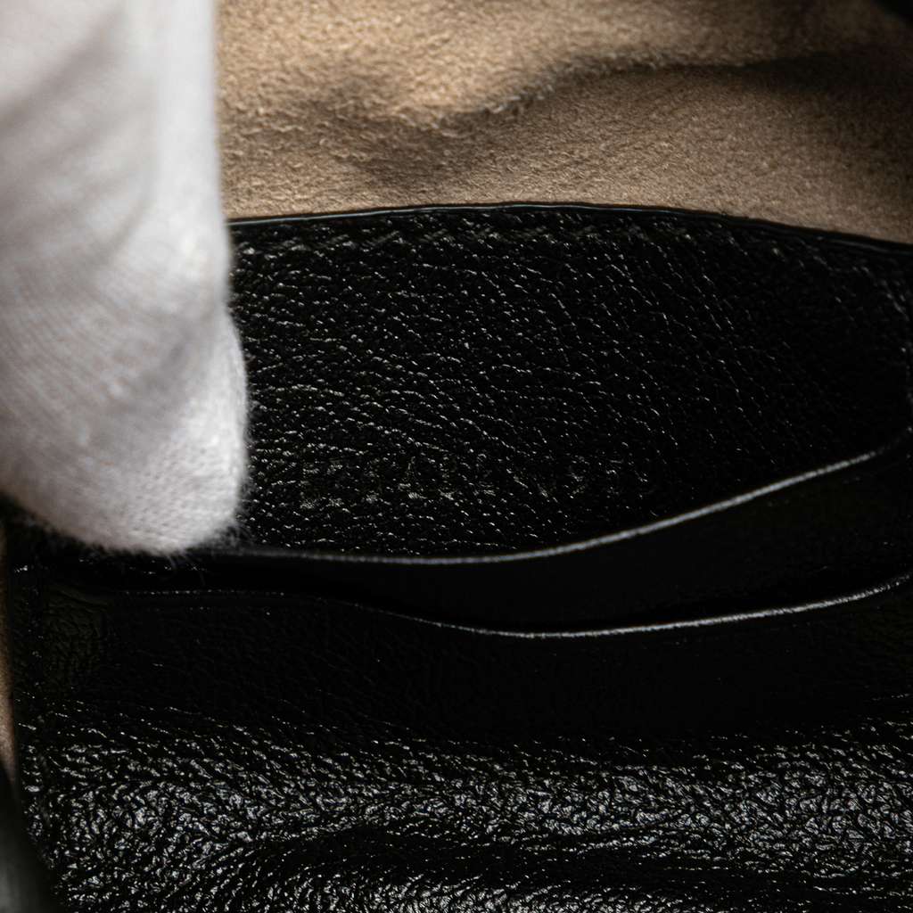 Gucci Mini Calfskin Diagonal Striped Zumi Bucket Bag - Detail 1