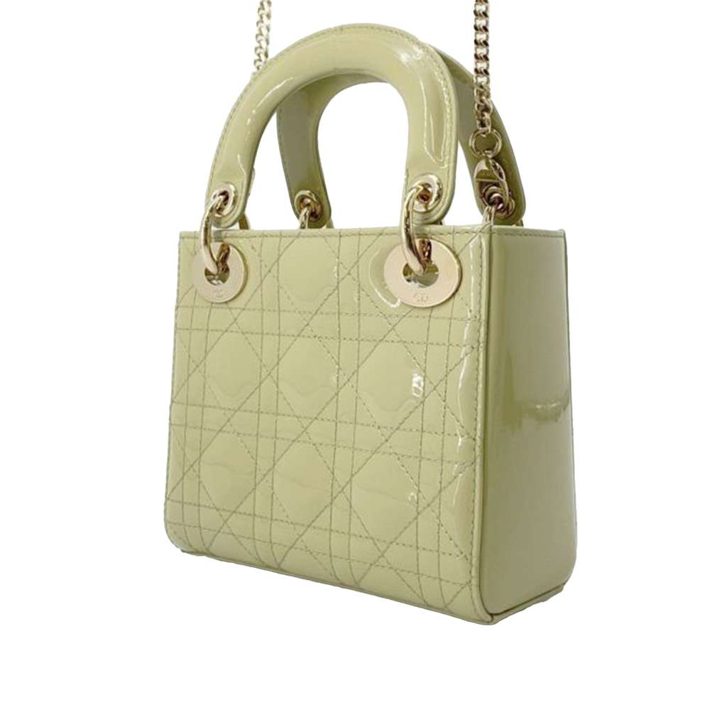 Dior Mini Patent Cannage Lady Dior - 2