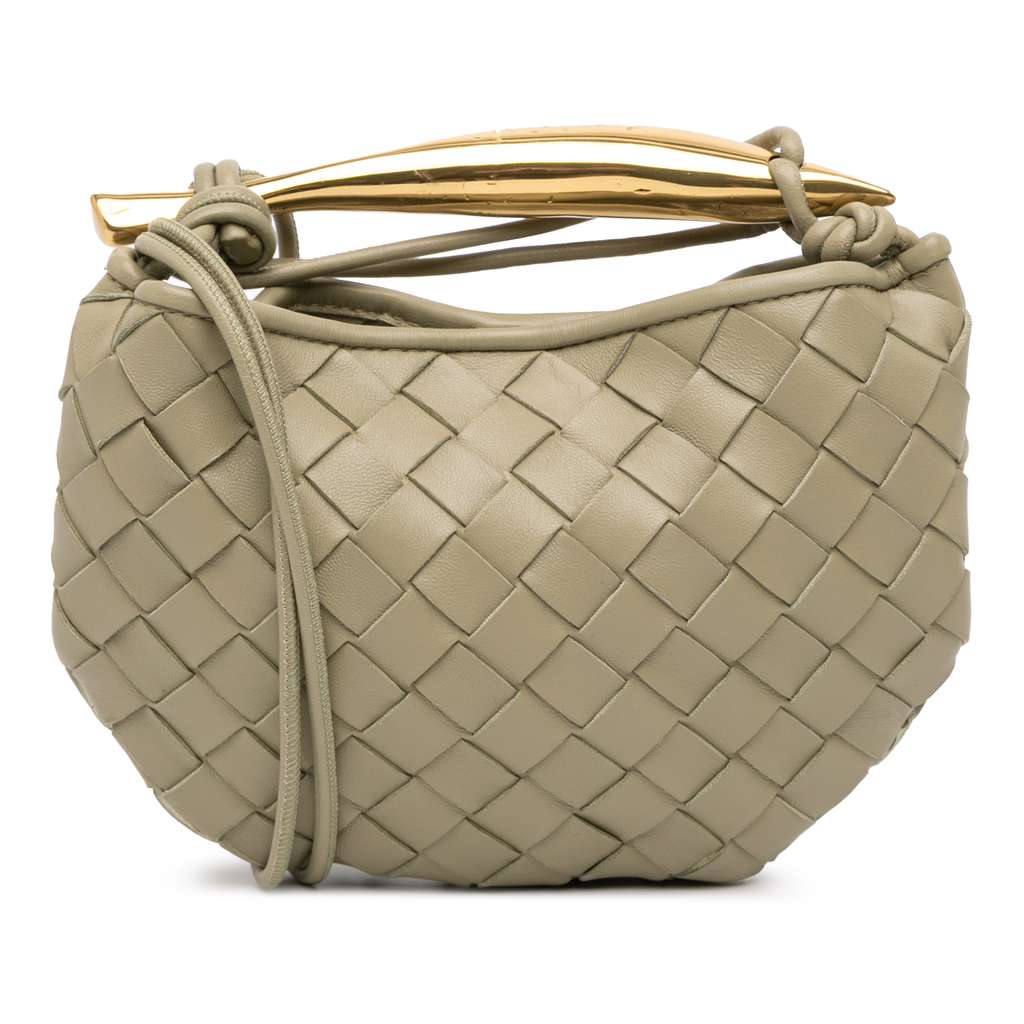 Bottega Veneta Baby Lambskin Intrecciato Sardine
