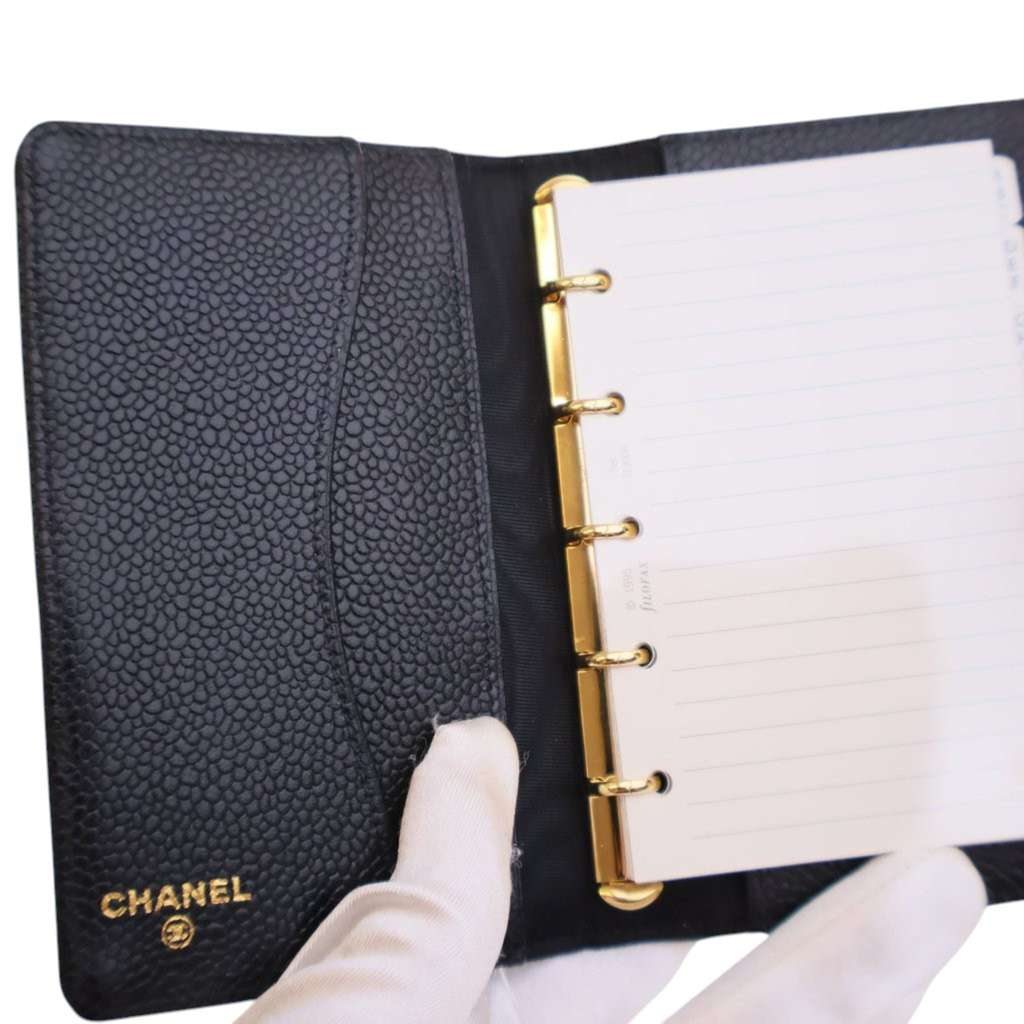 Chanel CC Caviar Ring Agenda Notebook - 5
