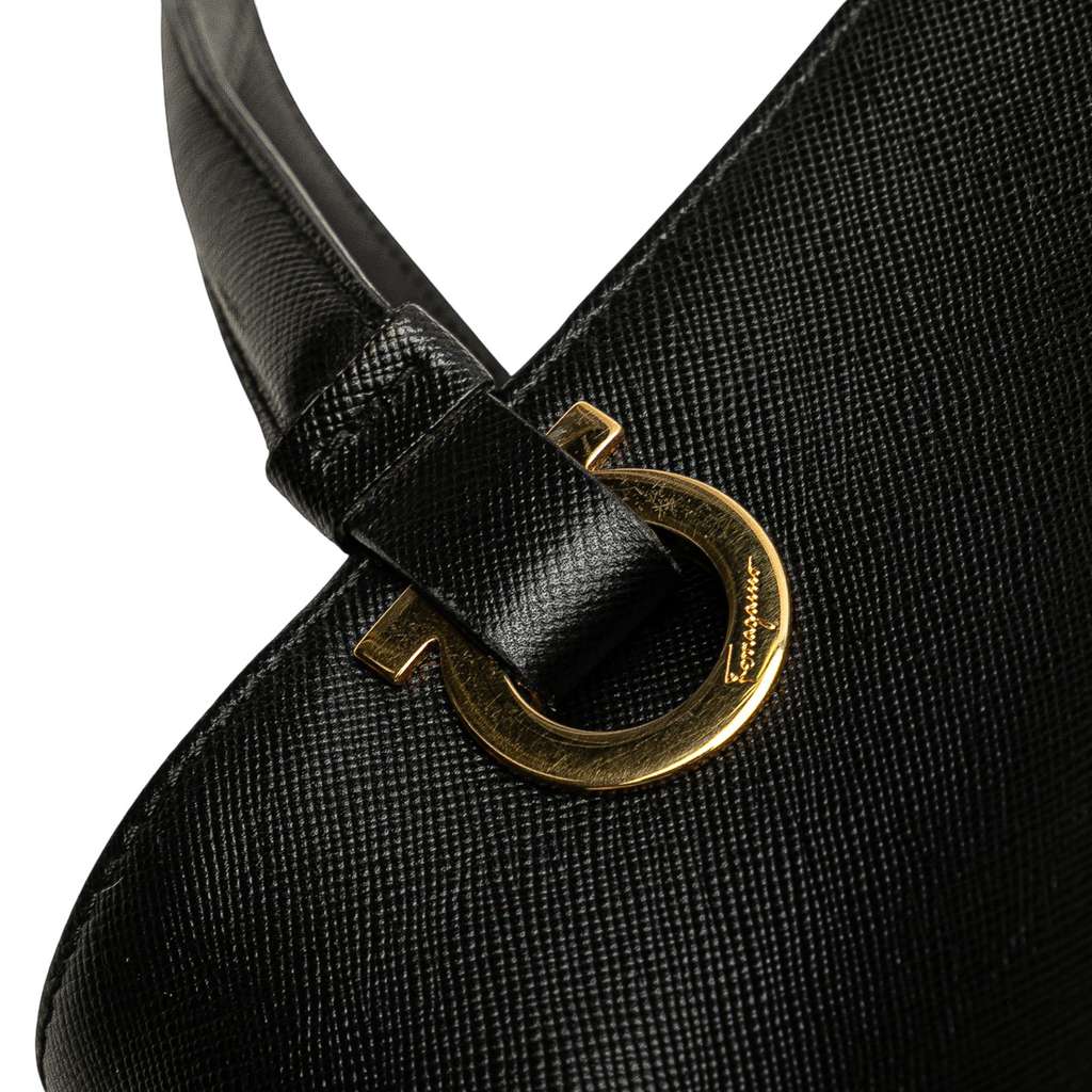 Salvatore Ferragamo Leather Gancini Handbag - Image 11