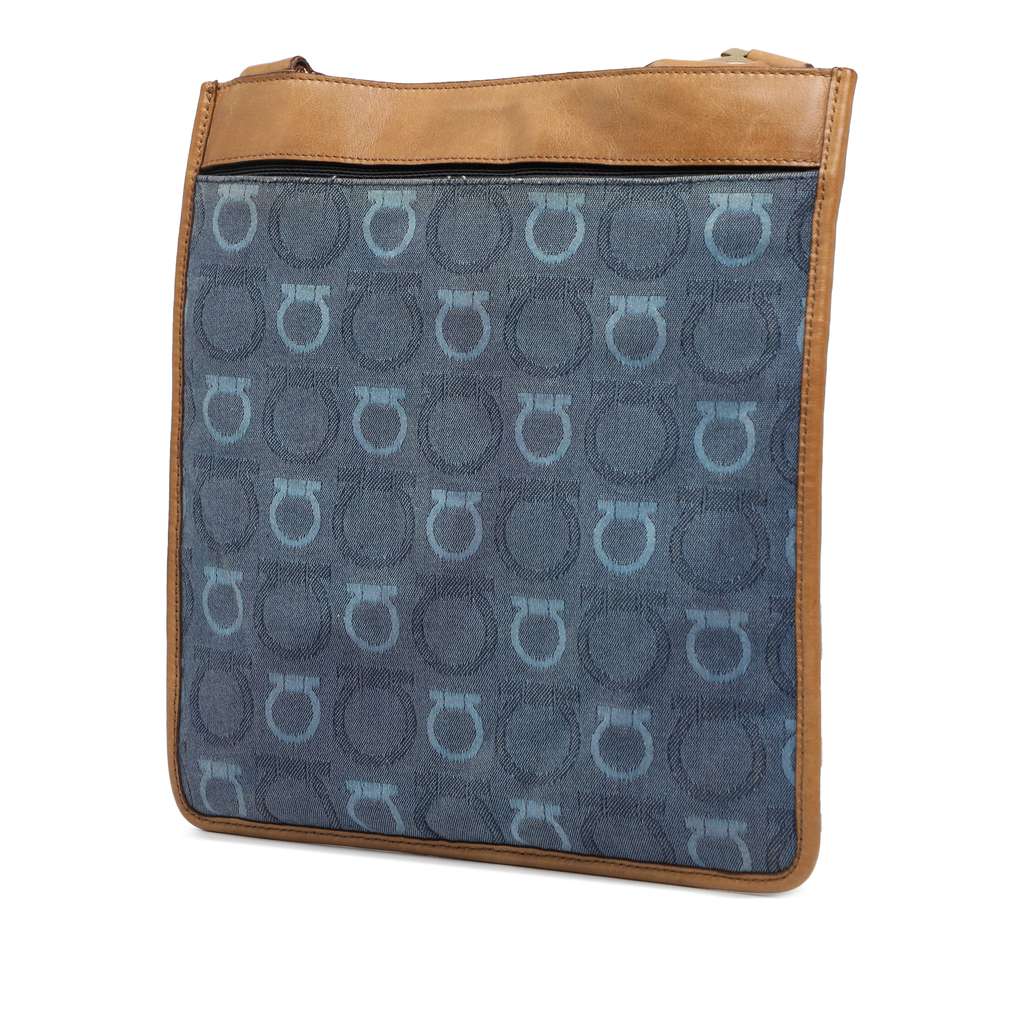 Salvatore Ferragamo Gancini Canvas Crossbody - Back view