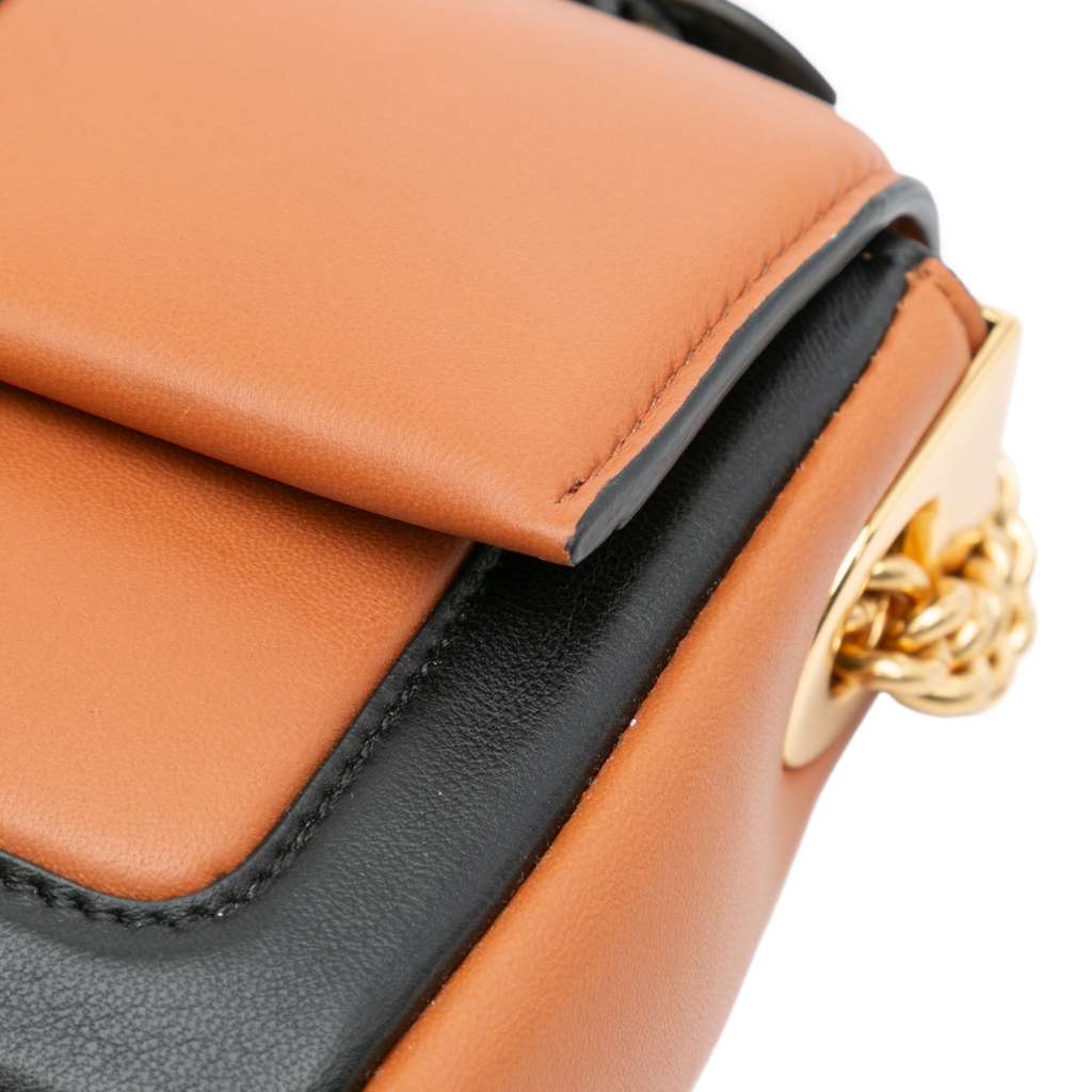 Fendi Mini Bicolor Nappa Apolo Chain Baguette Shoulder Bag - Detail 2