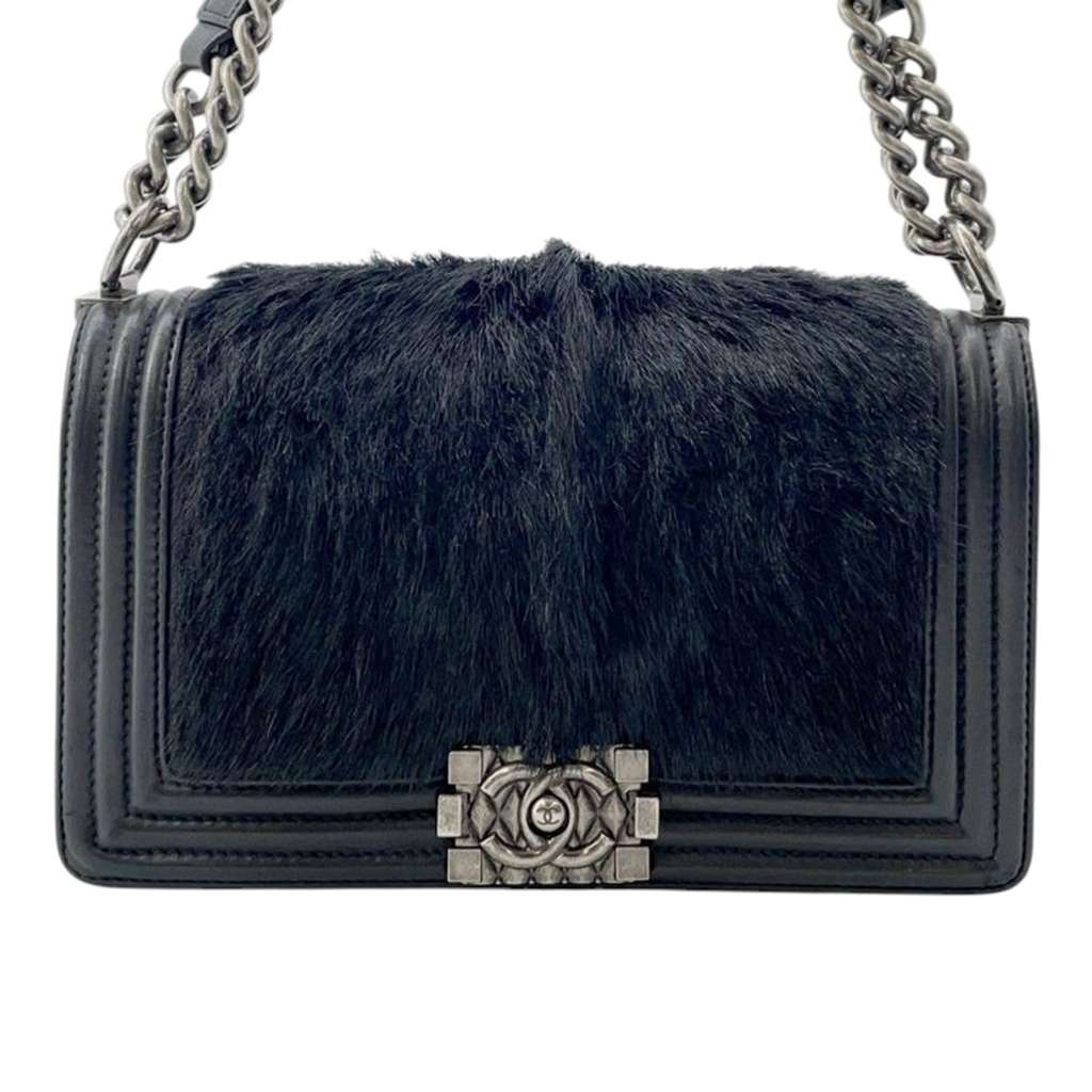 Chanel Old Medium Fur Boy Flap