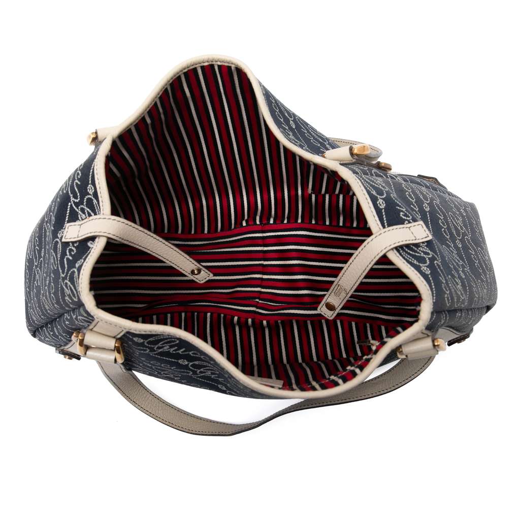 Gucci 85th Anniversary Canvas Logo Abbey D Ring Tote - 4