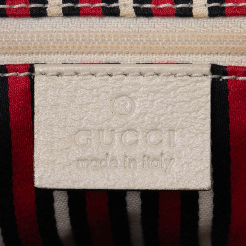 Gucci 85th Anniversary Canvas Logo Abbey D Ring Tote - Side view