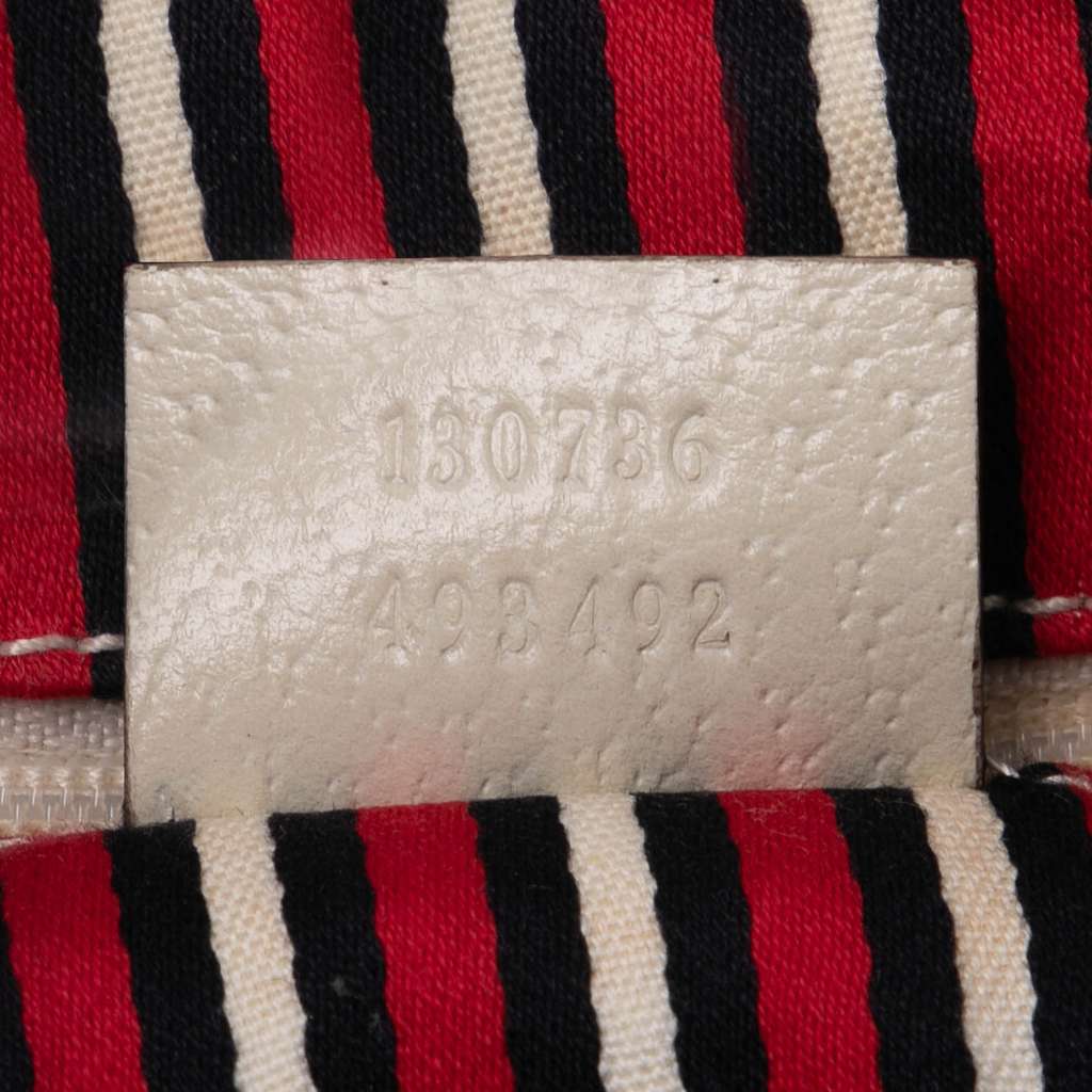 Gucci 85th Anniversary Canvas Logo Abbey D Ring Tote - Detail 1