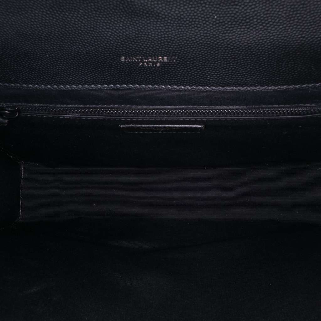 Saint Laurent Large Grain De Poudre Triquilt Monogram Envelope Bag - 4