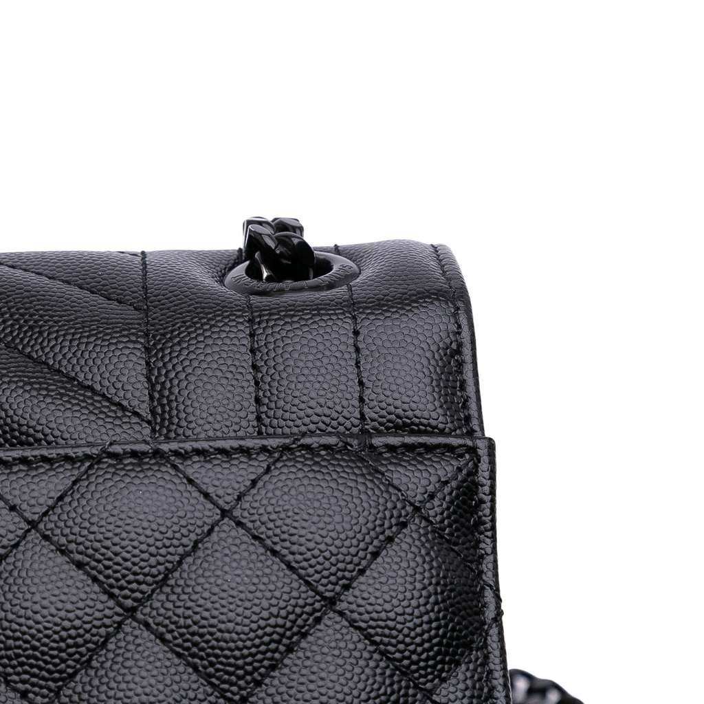 Saint Laurent Large Grain De Poudre Triquilt Monogram Envelope Bag - Image 10