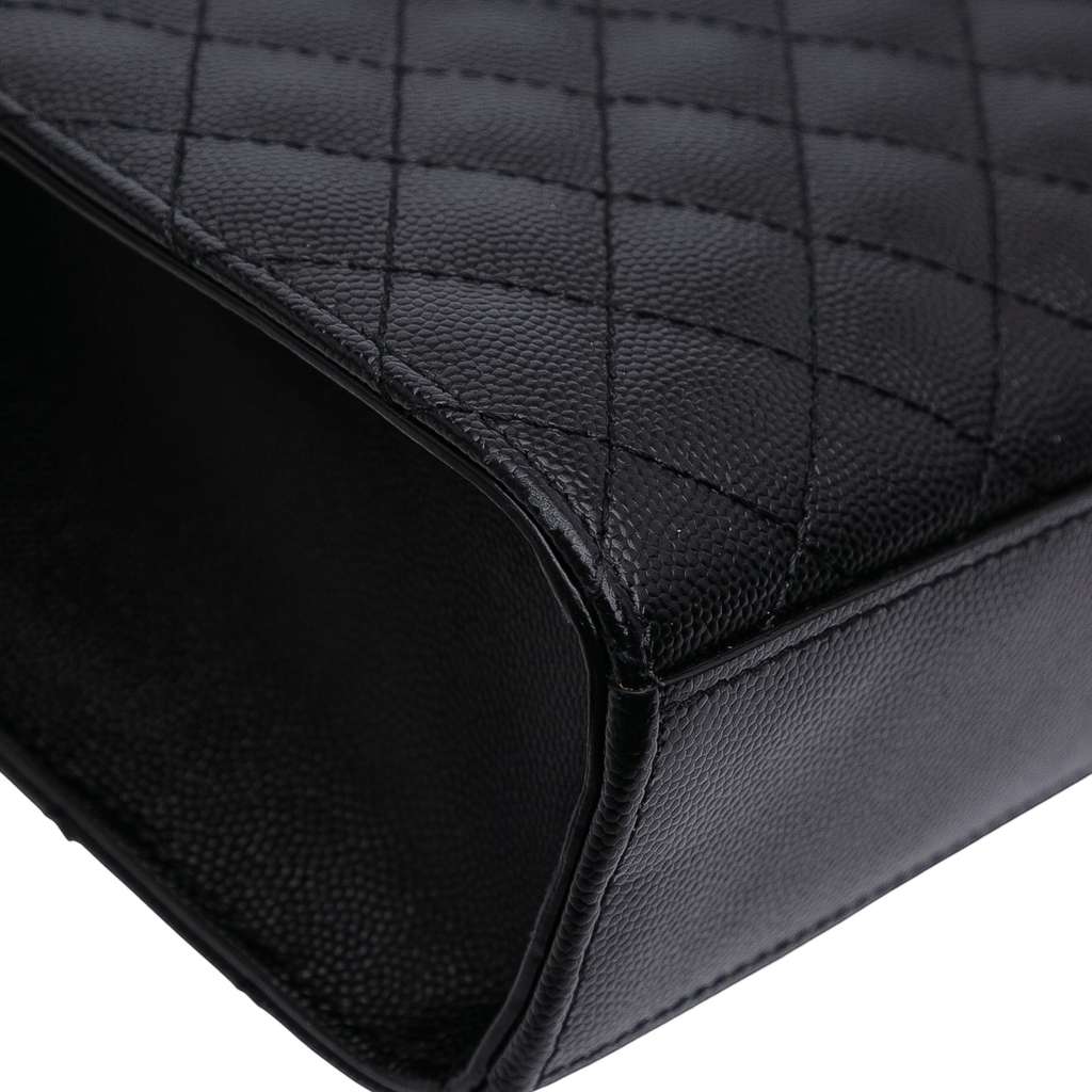 Saint Laurent Large Grain De Poudre Triquilt Monogram Envelope Bag - Image 12