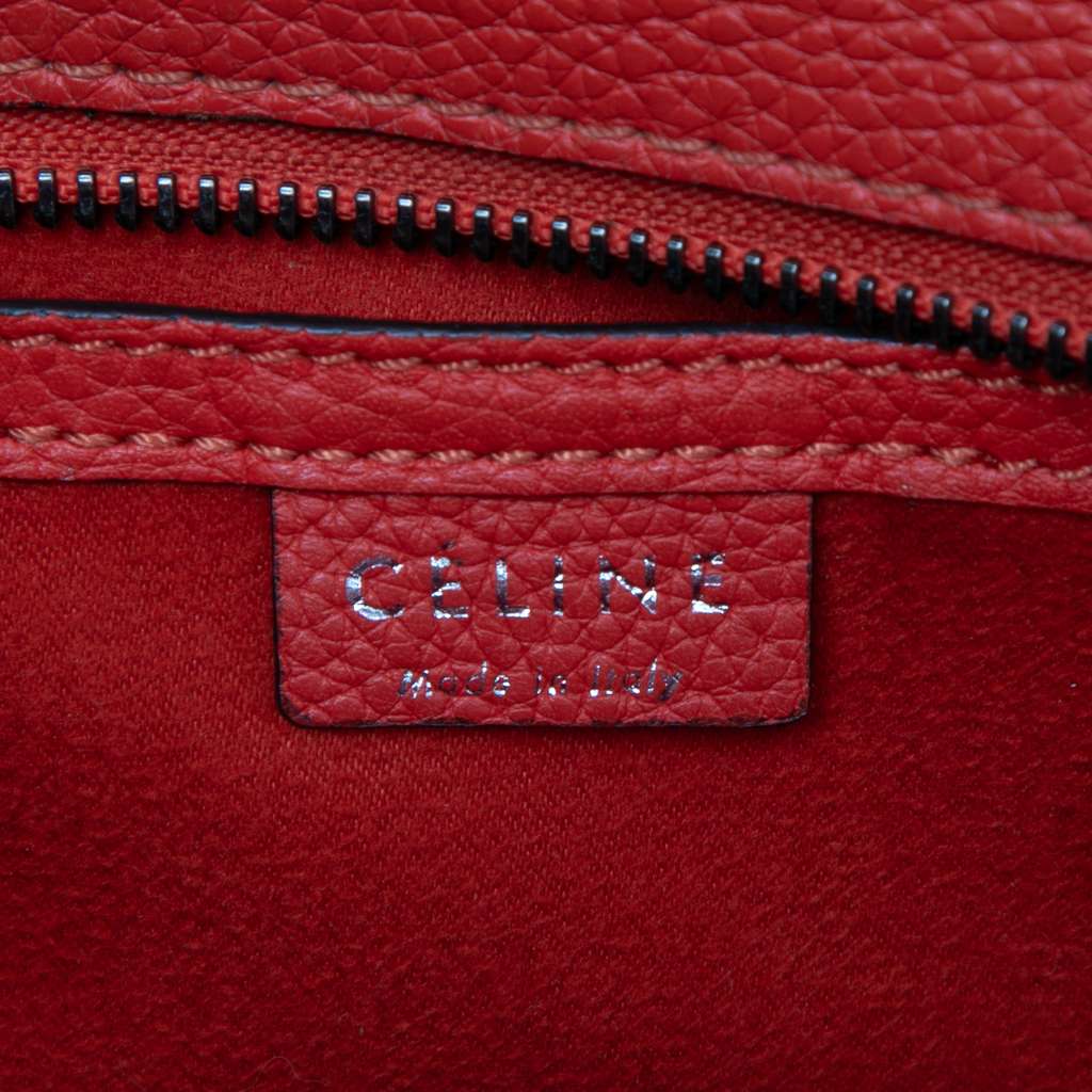 Celine Nano Leather Luggage Tote - Side view