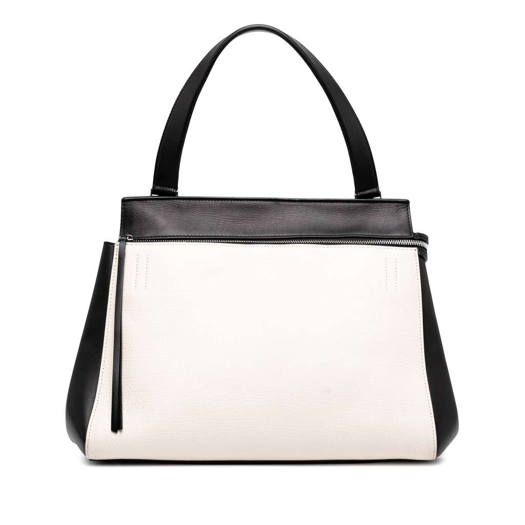Celine Medium Bicolor Leather Edge Handbag